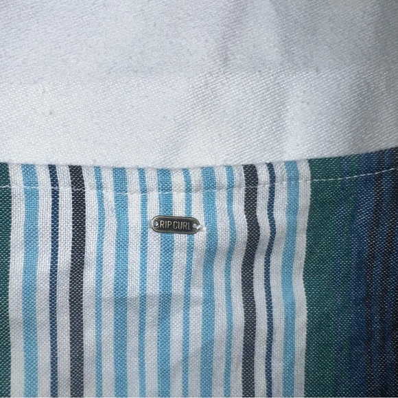 🏄🏽‍♀️ NWT RIP CURL shorts BEACH BAZAAR ROMPER striped lace front swim medium m - Picture 8 of 10